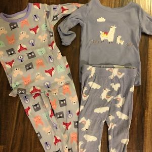 Llamas and Forrest animal Pjs